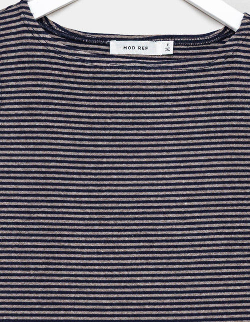 Adrienne Top - Navy/Grey
