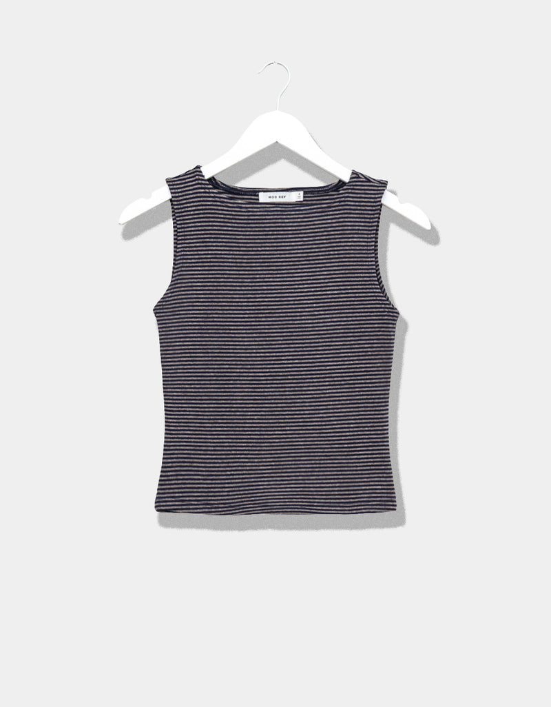 Adrienne Top - Navy/Grey
