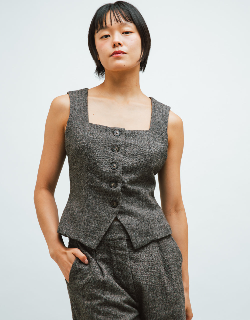 Agnes Tweed Vest