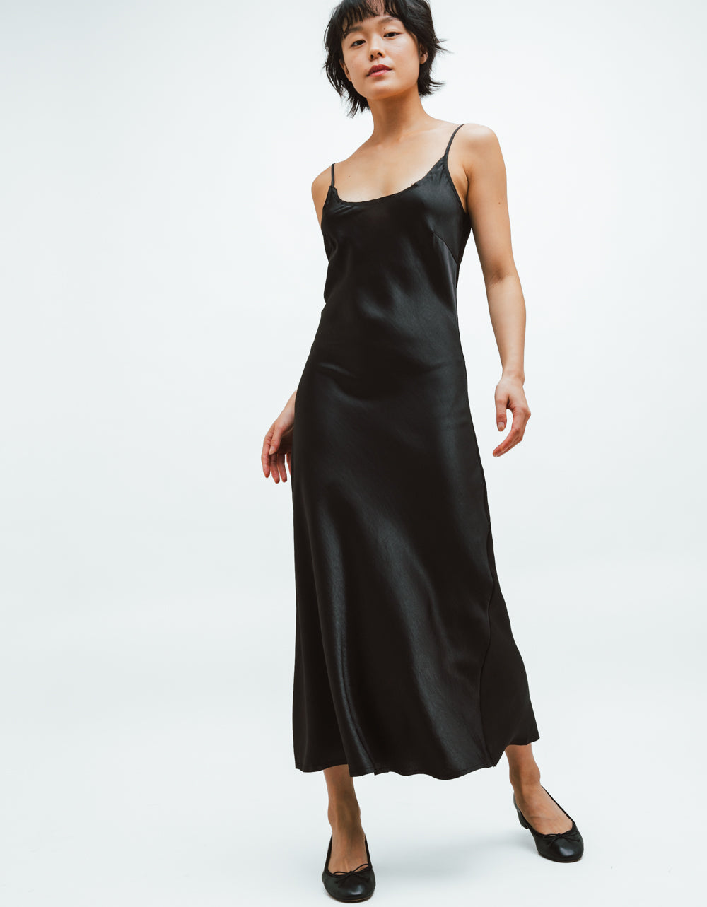 Anya Satin Bias Dress