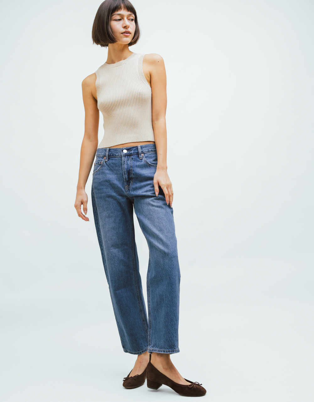 Off-Duty Bowed Ankle Jean - Breakpoint