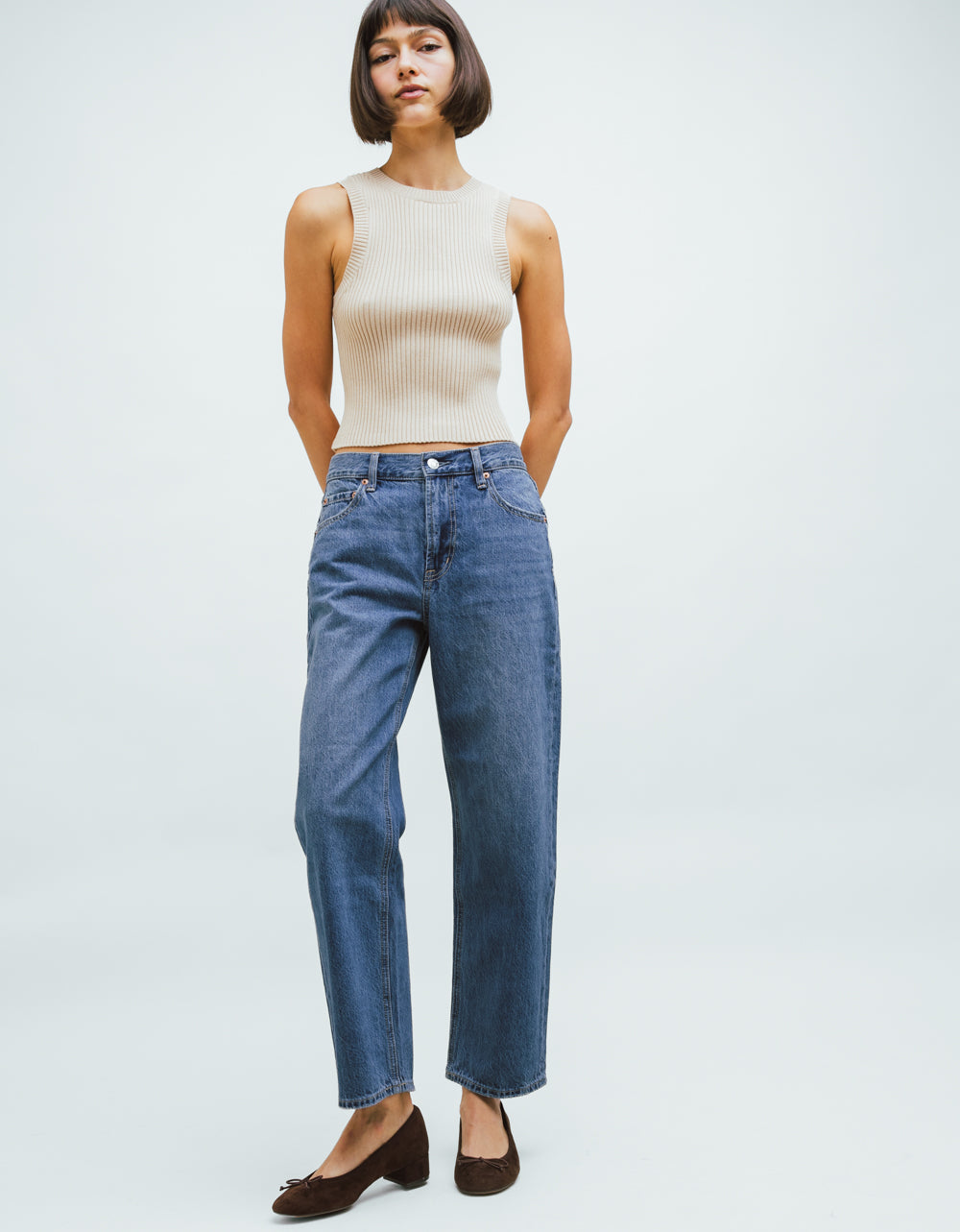 Off-Duty Bowed Ankle Jean - Breakpoint