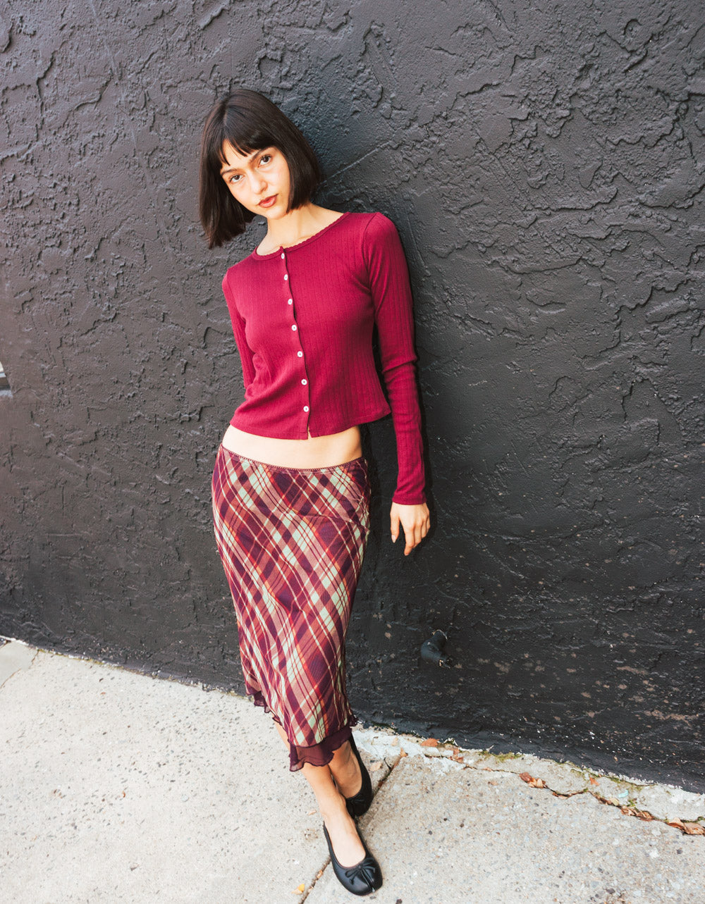 Burgundy Vera Cardi