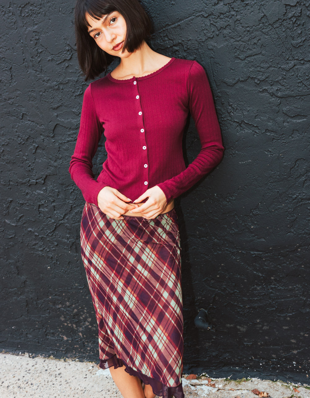 Burgundy Vera Cardi