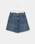 Baggy High Shorts in Flaxing