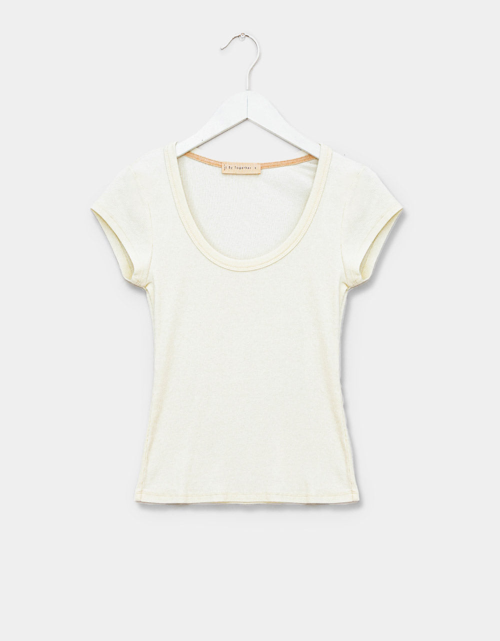 Becca Scoop Tee in Ivory
