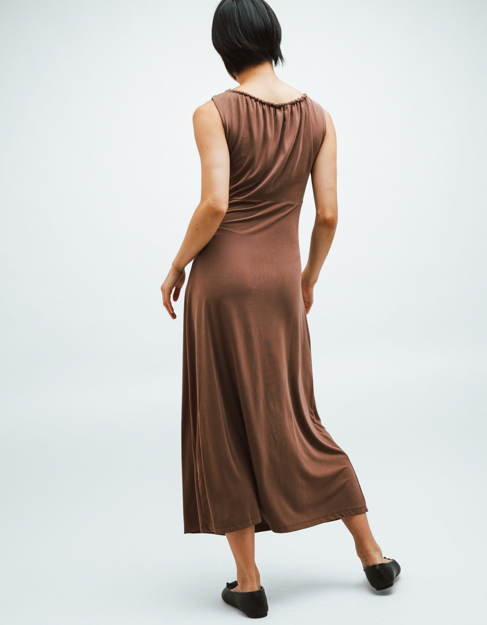 Brown Chell Midi Dress