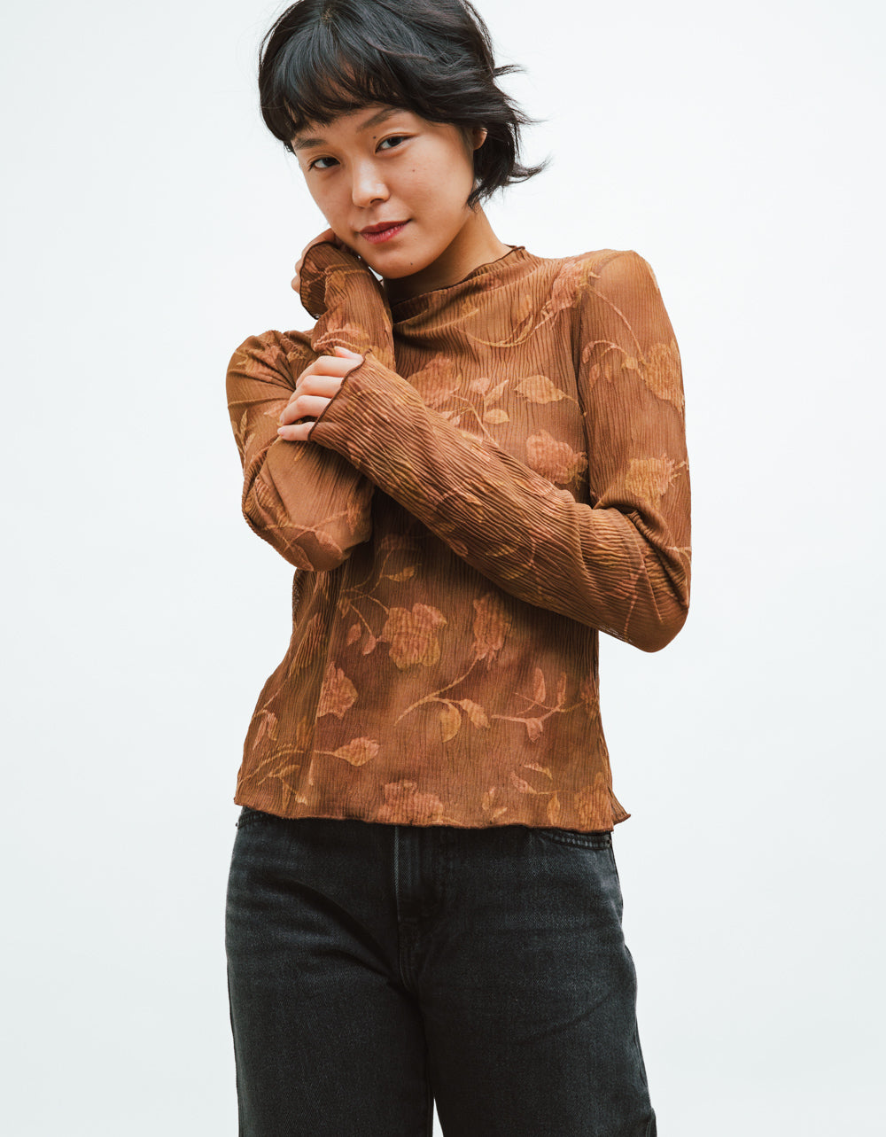 Brown Zoe Top