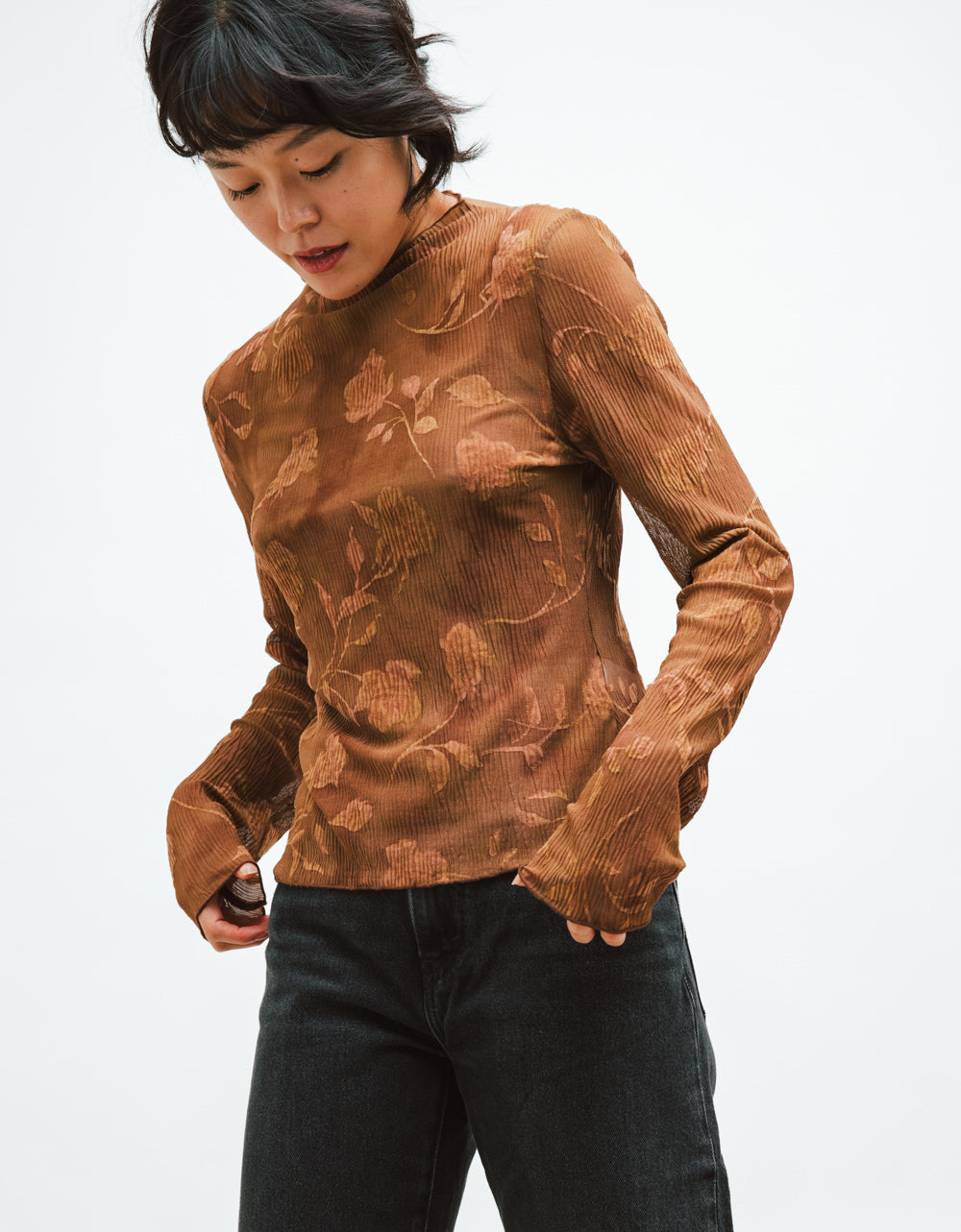 Brown Zoe Top