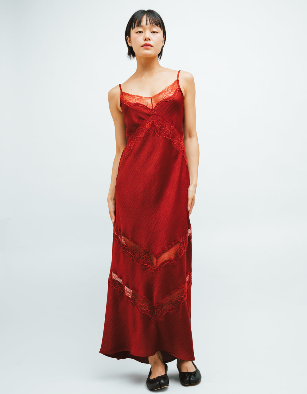 Bruna Lace Inset Midi Dress