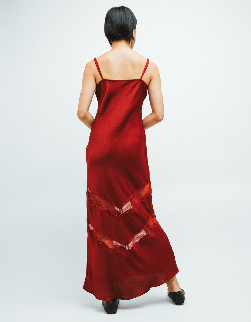 Bruna Lace Inset Midi Dress