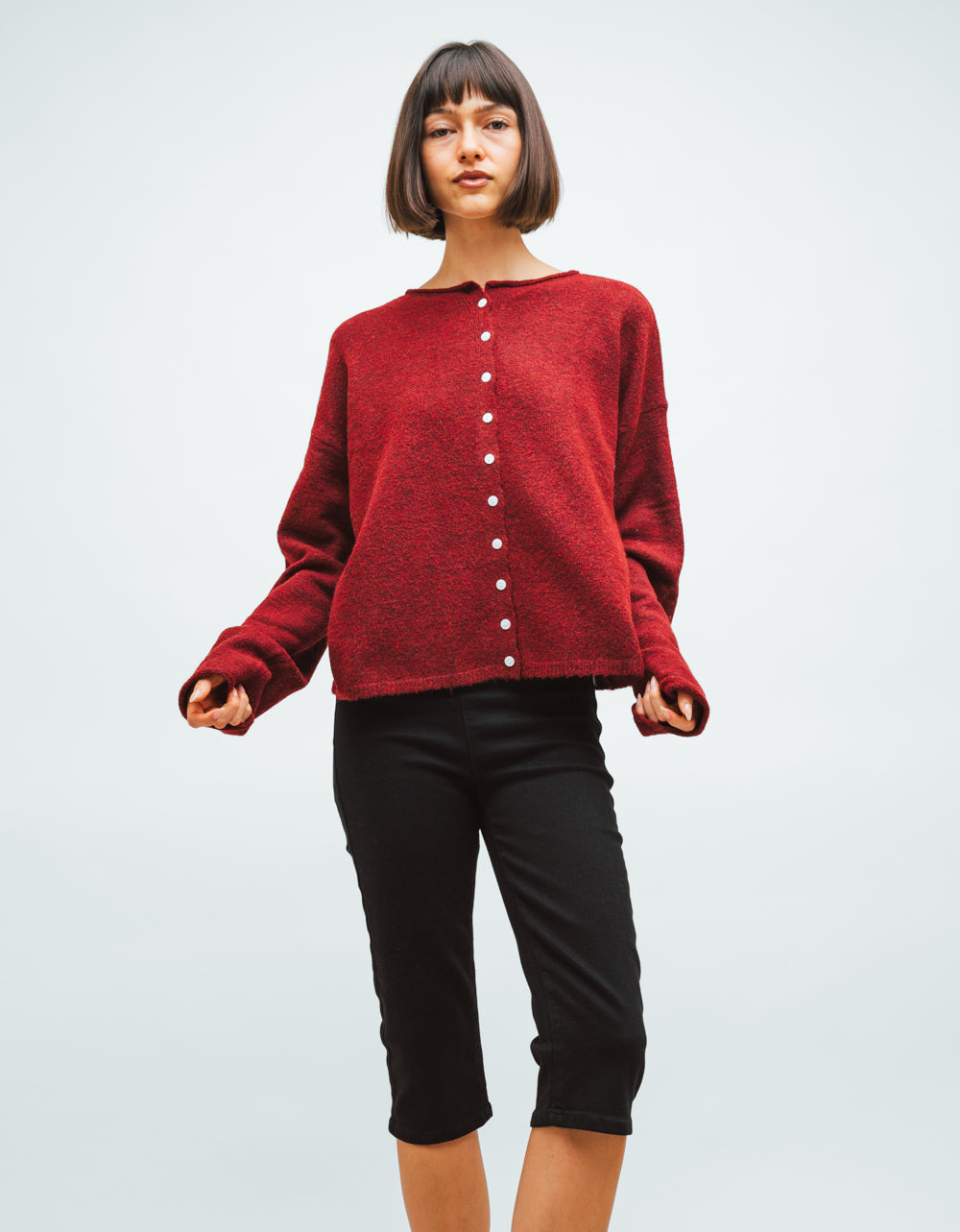 Burgundy Cece Cardi