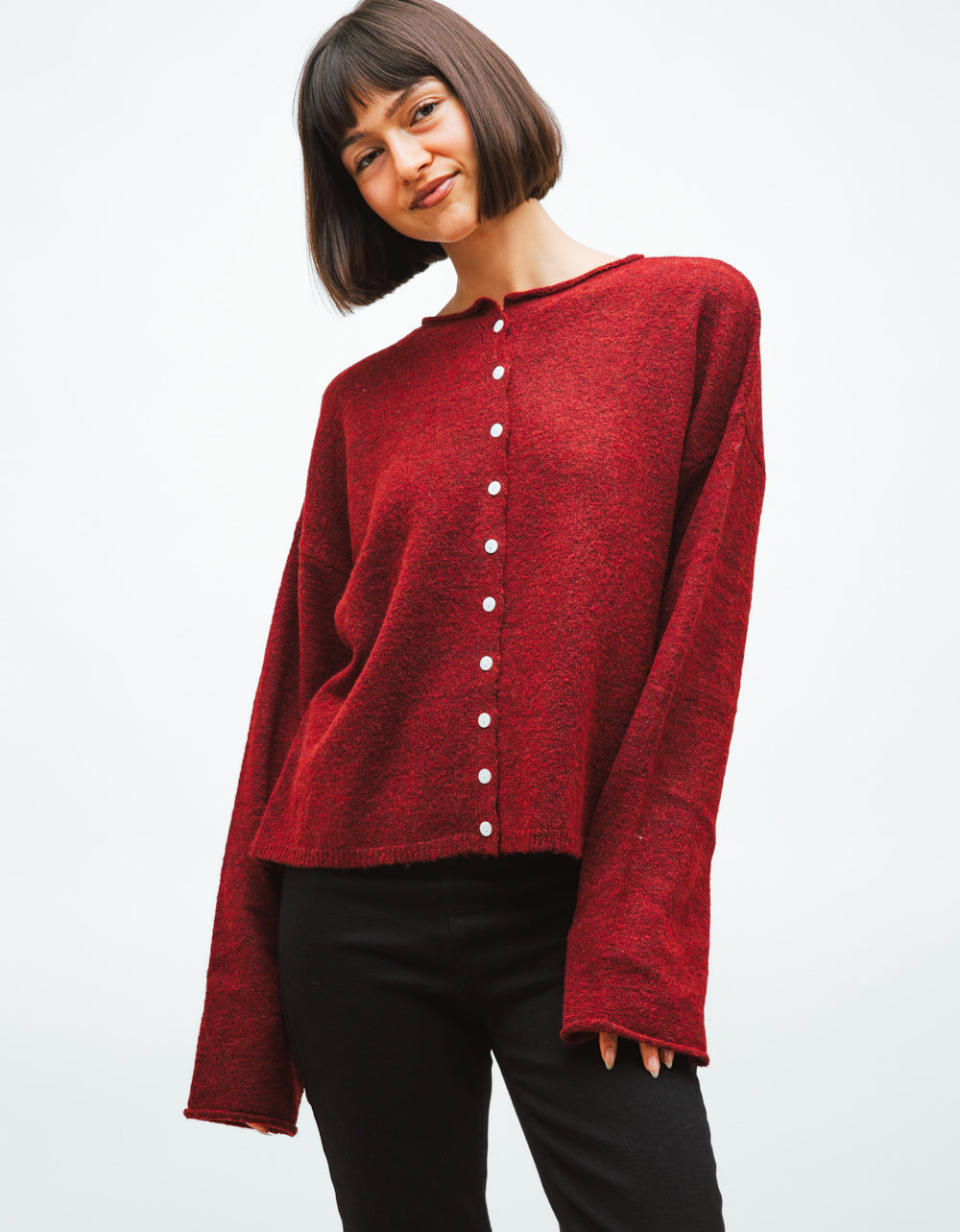 Burgundy Cece Cardi