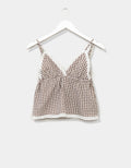 Checked Ruffle Cami