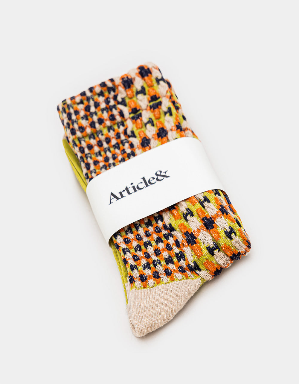 Contrast Daisy Socks