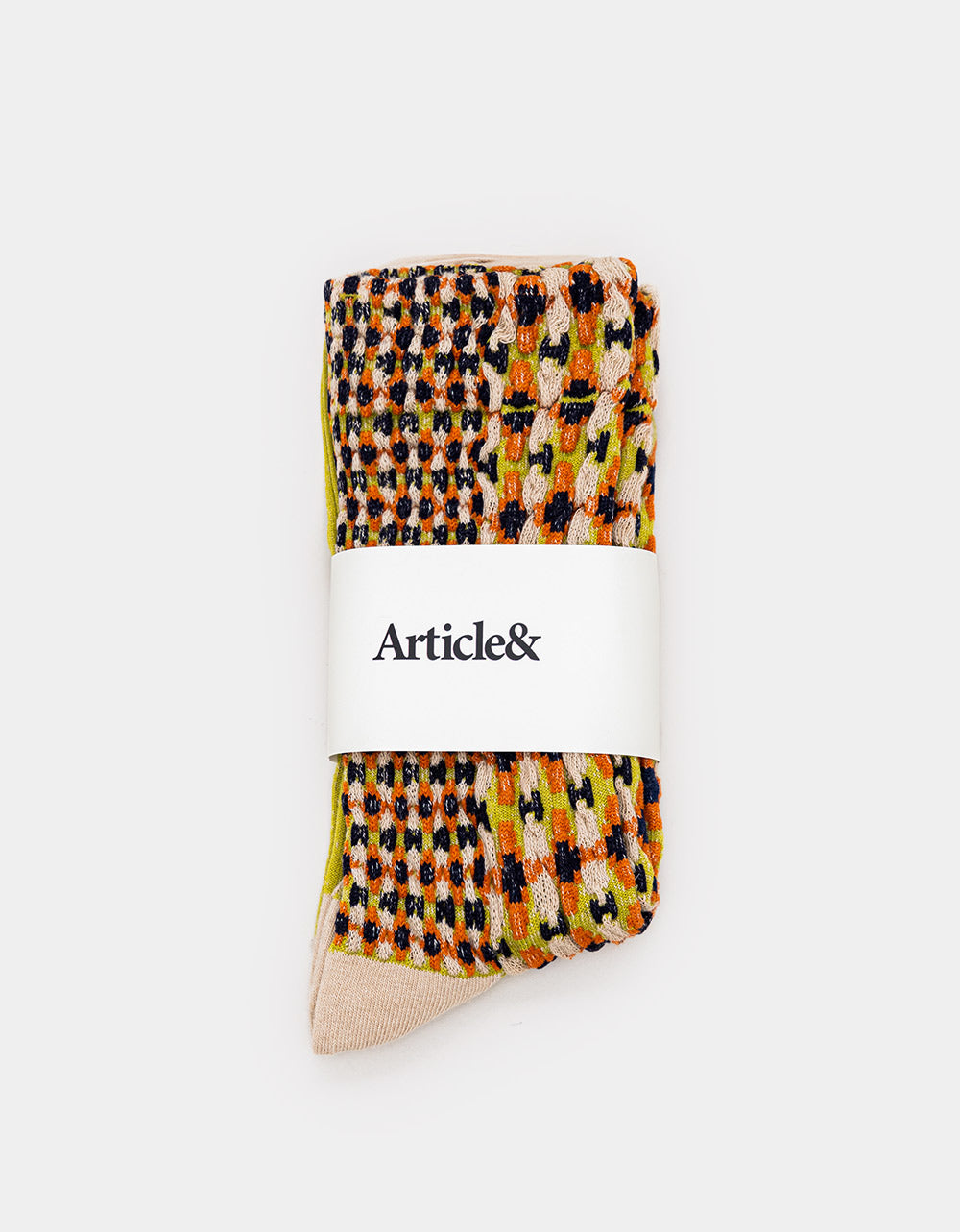 Contrast Daisy Socks