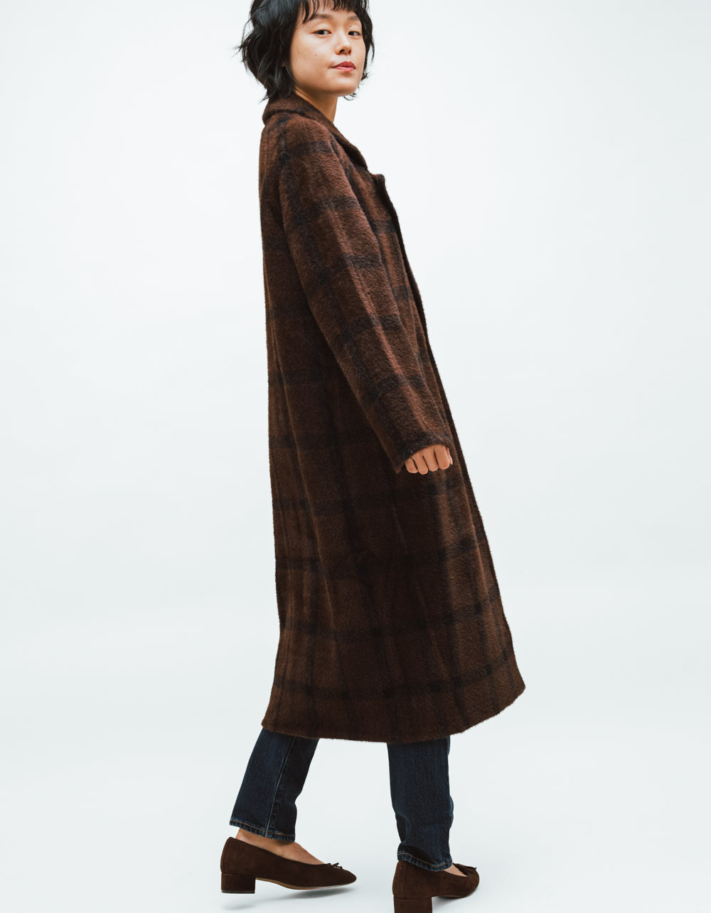 Crosby Plaid Cocoon Coat