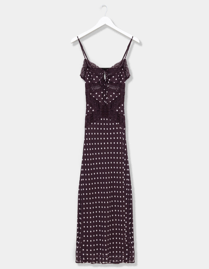 Dotty & Lace Slip Dress