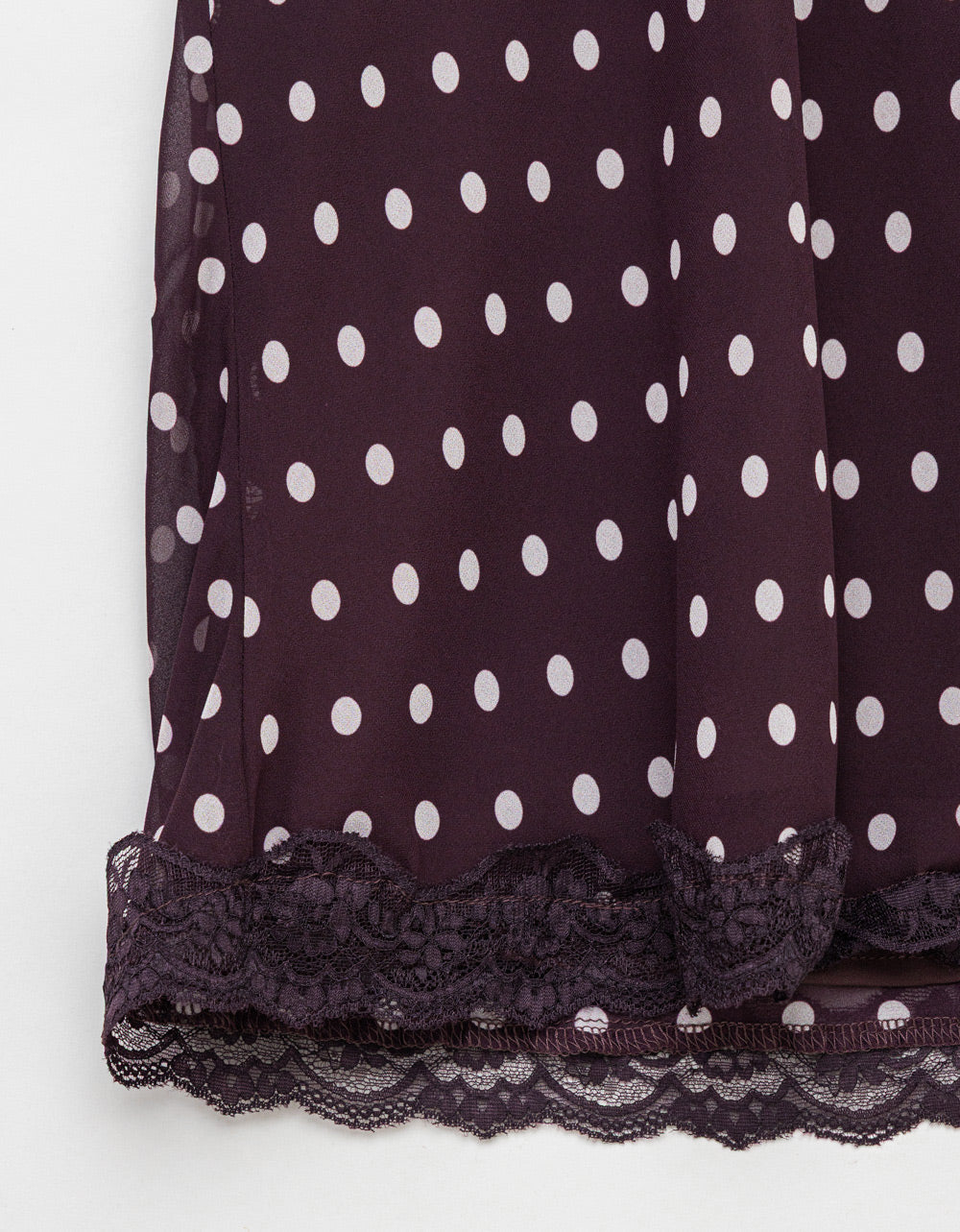 Dot + Lace Skirt