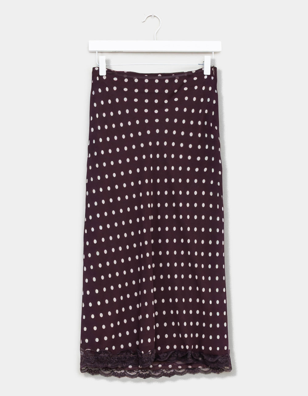 Dot + Lace Skirt