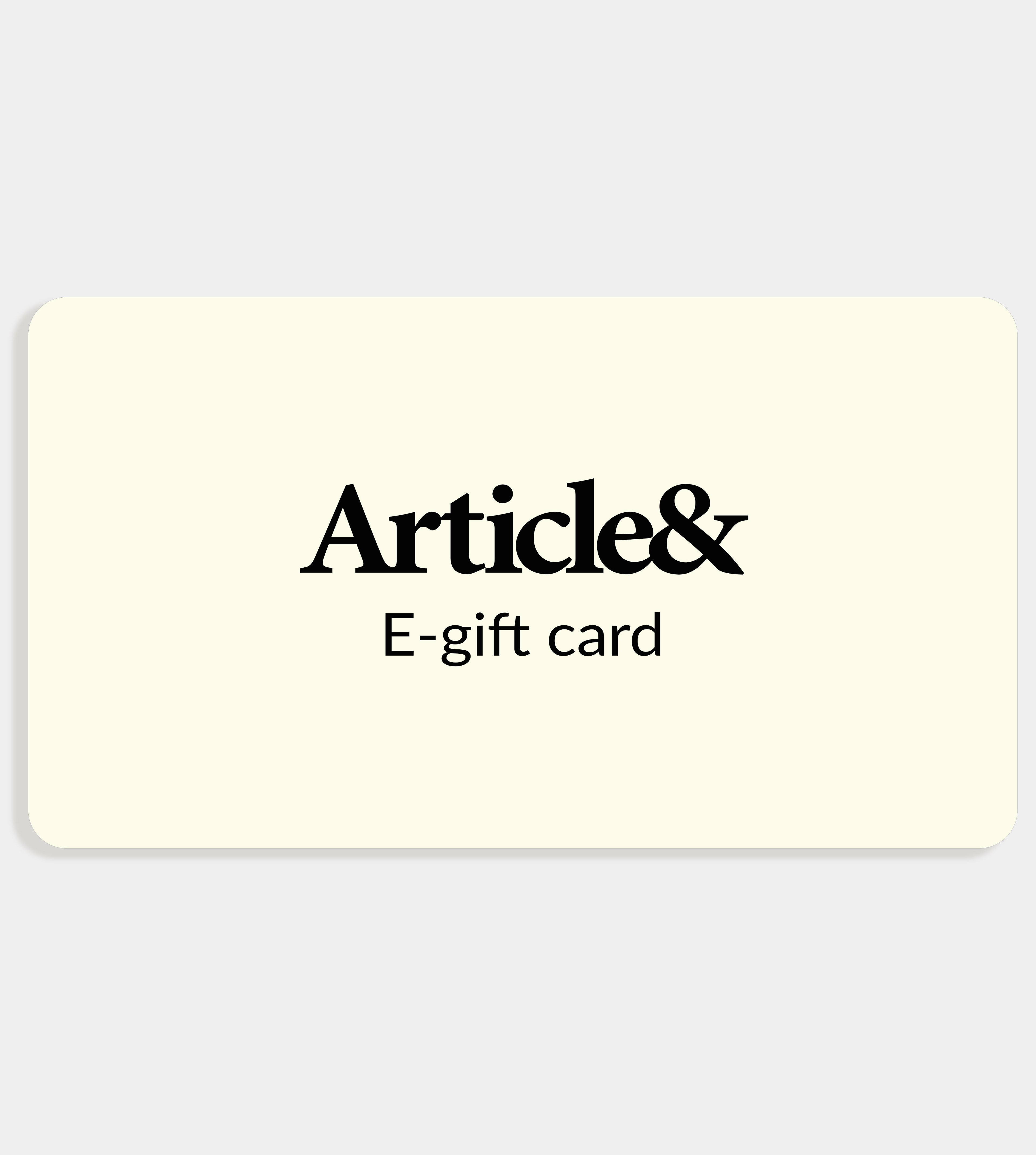 Article& Gift Card