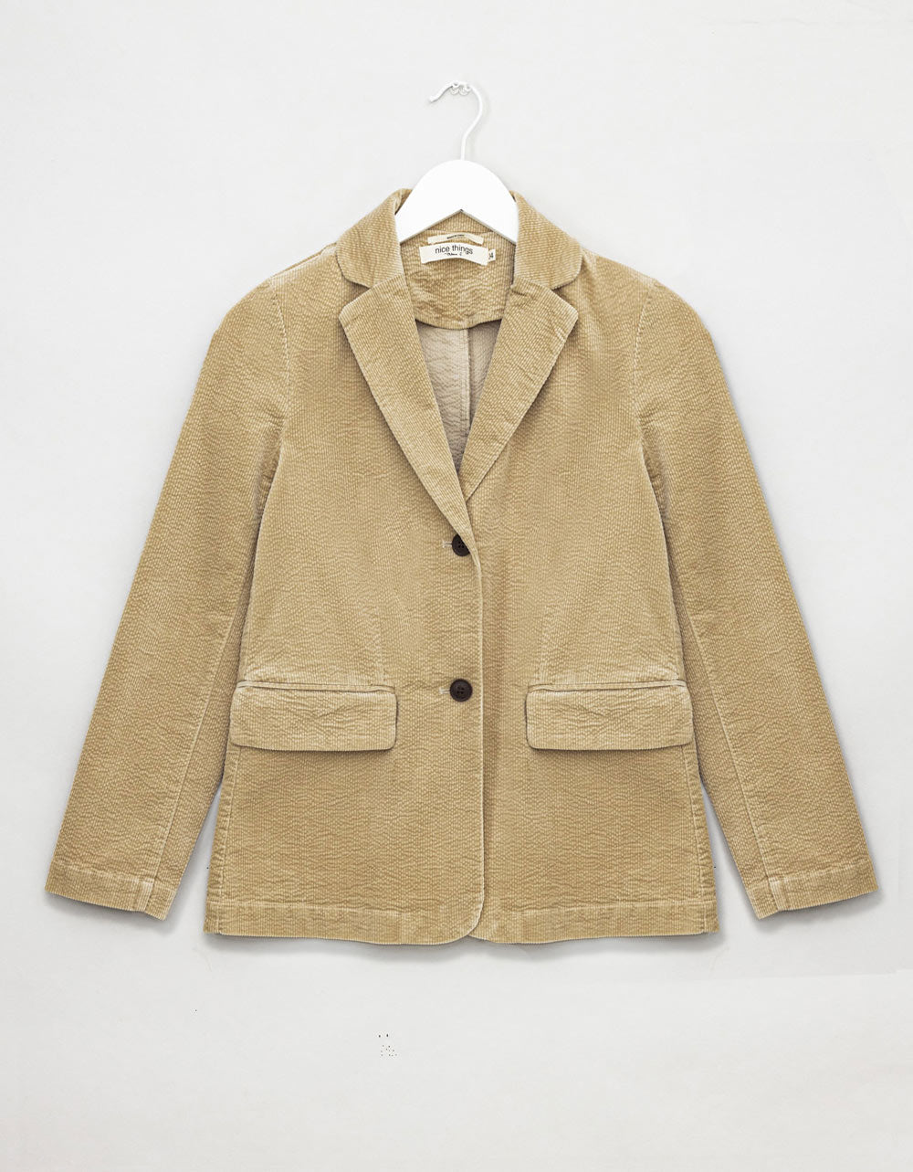 Ecru Cord Blazer