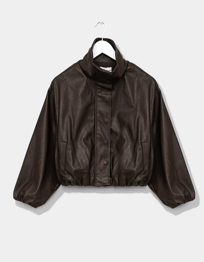 Espresso Bubble Hem Jacket