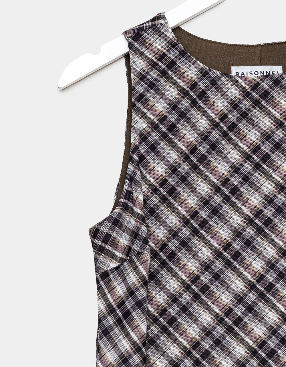 Evie Plaid Mesh Dress