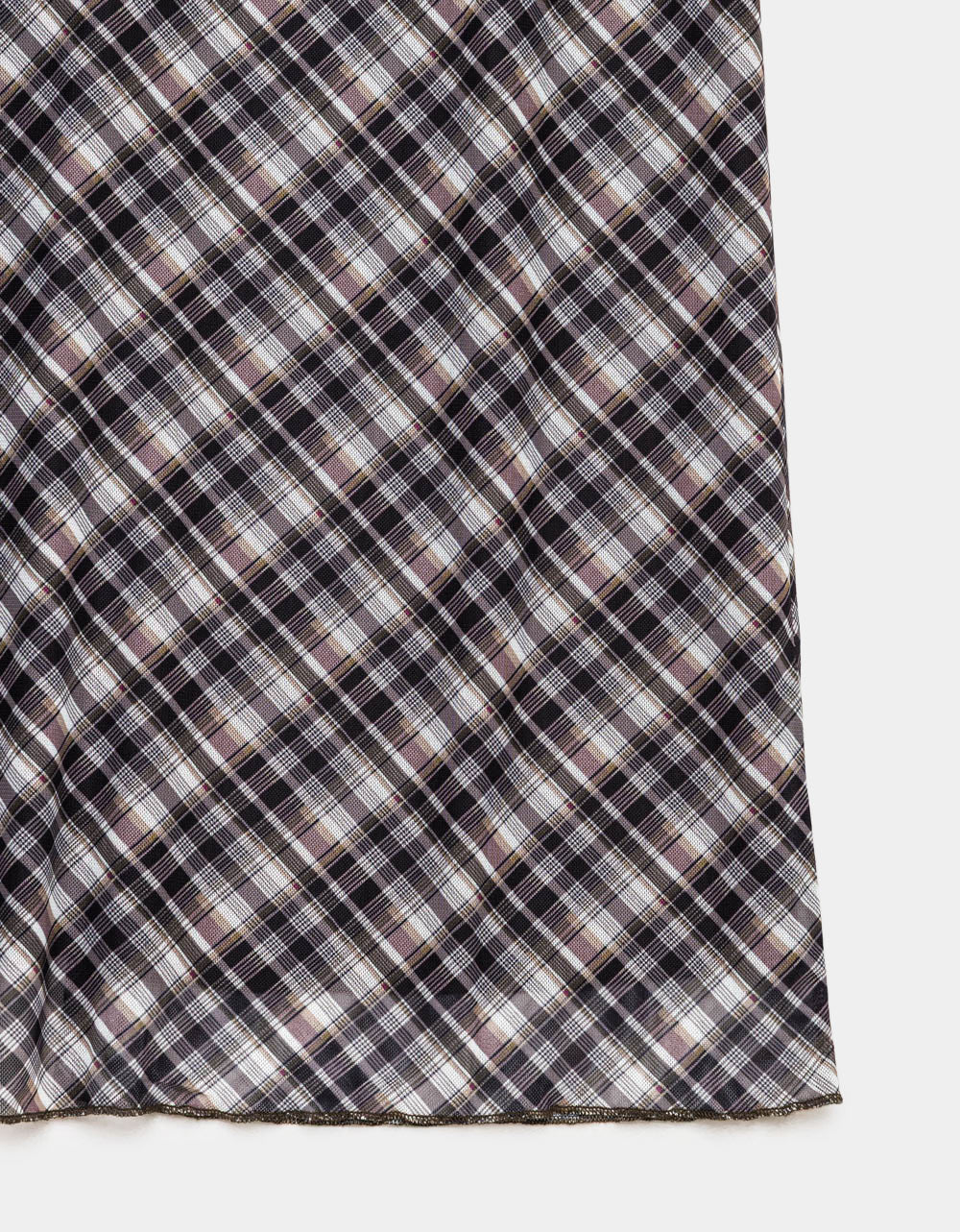 Evie Plaid Mesh Dress