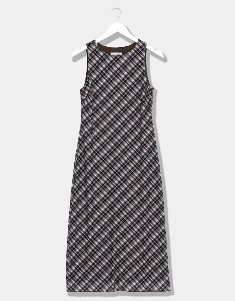 Evie Plaid Mesh Dress
