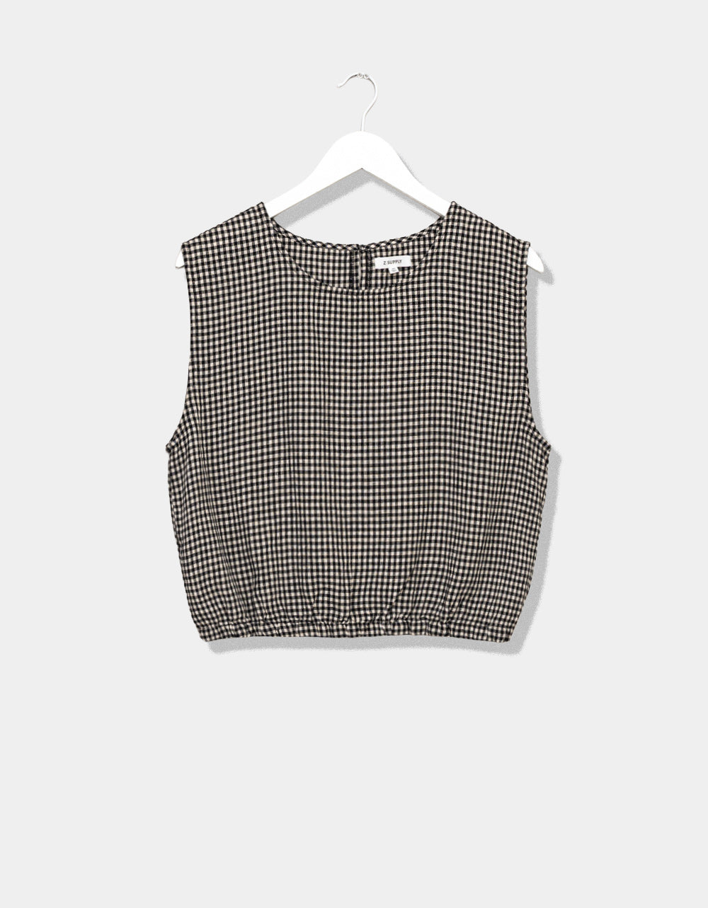 Gingham Merit Top