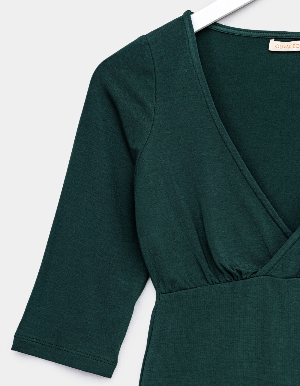 Green Surplice Top
