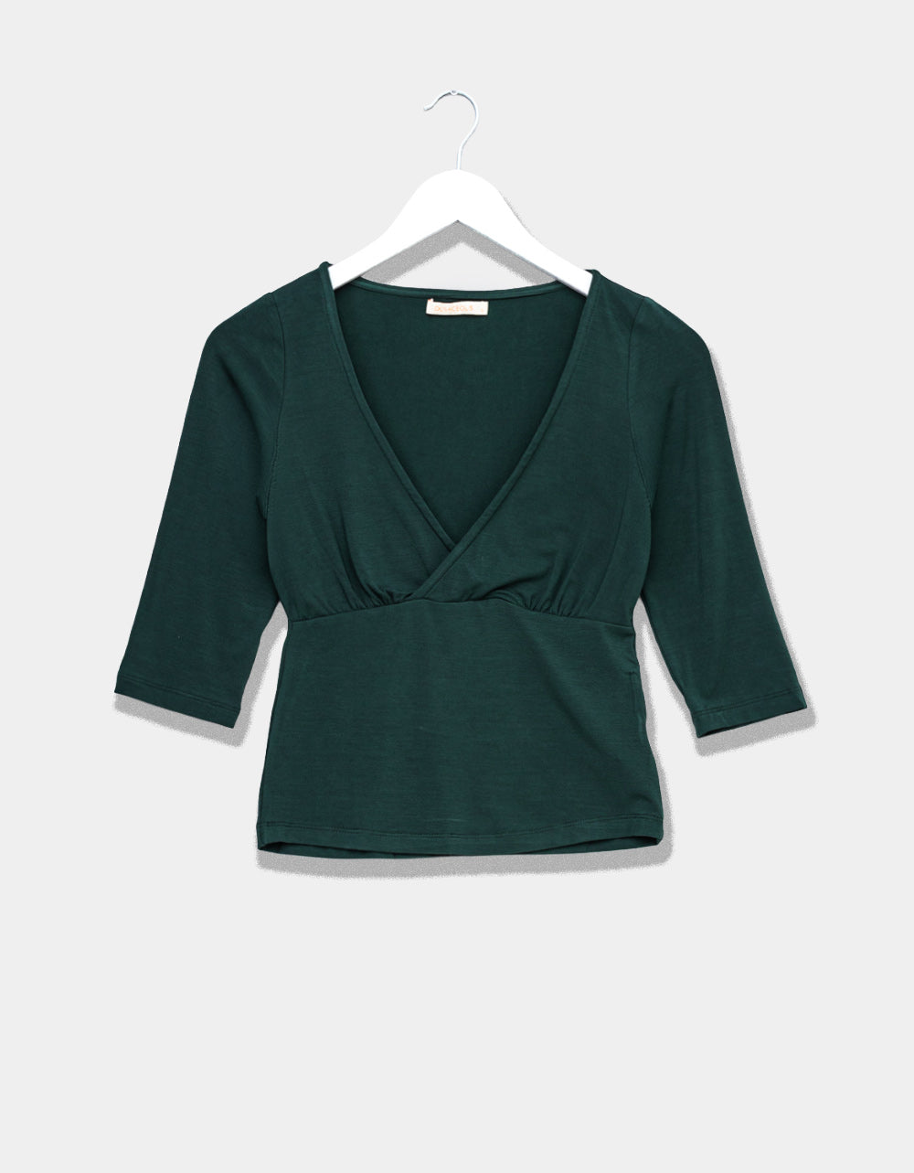 Green Surplice Top