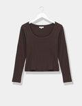 Greyson Scoop Tee in Cocoa