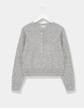 Half Button Front Knit
