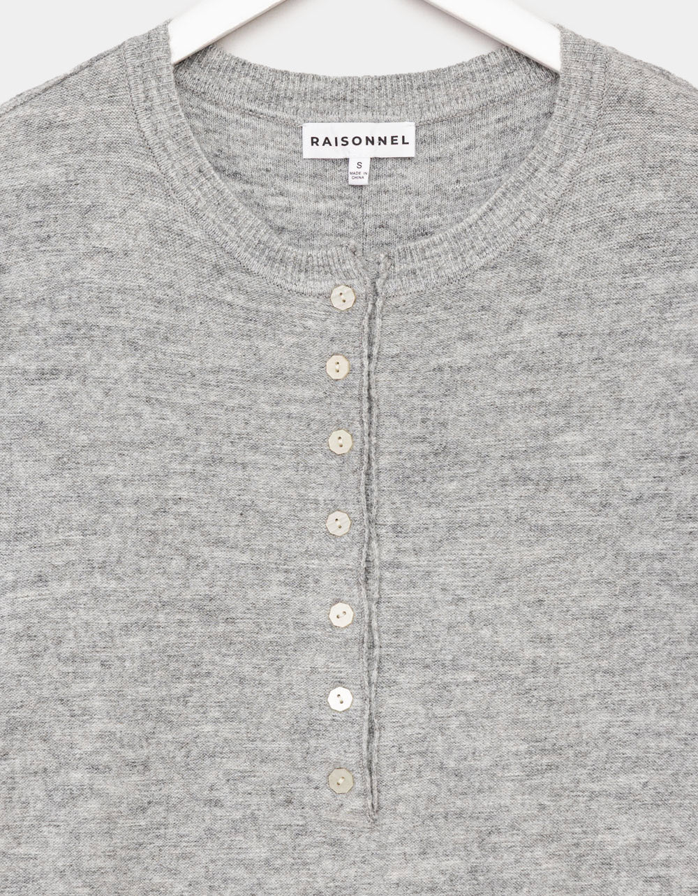 Half Button Front Knit