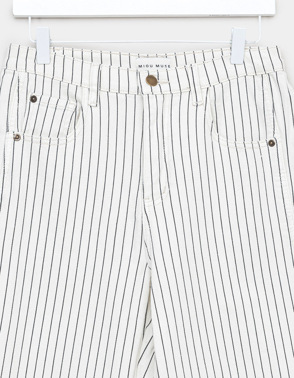 Ivory Pin Barrel Jeans