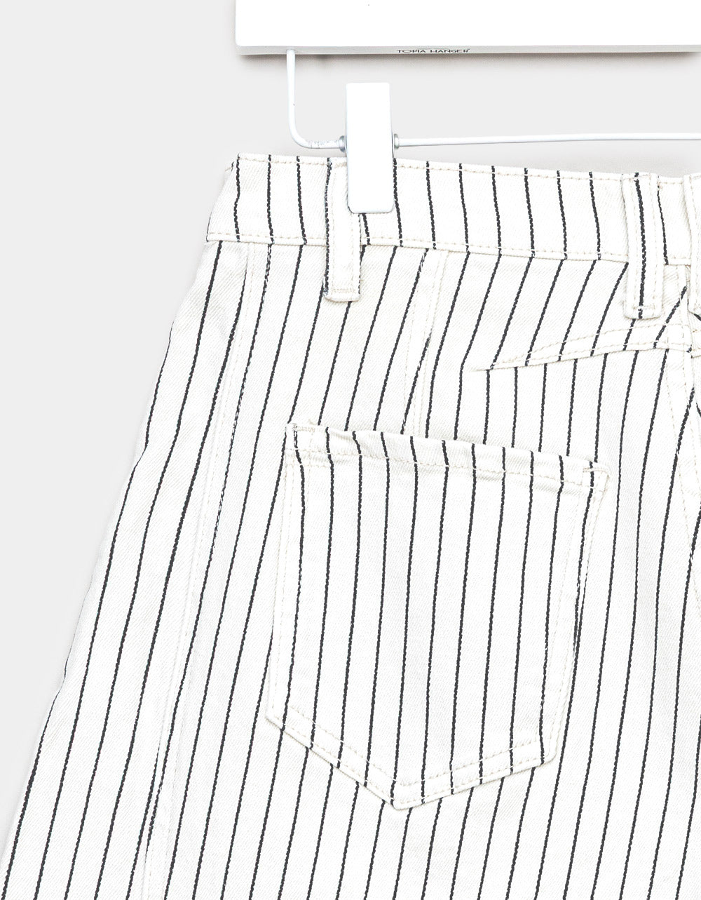 Ivory Pin Barrel Jeans