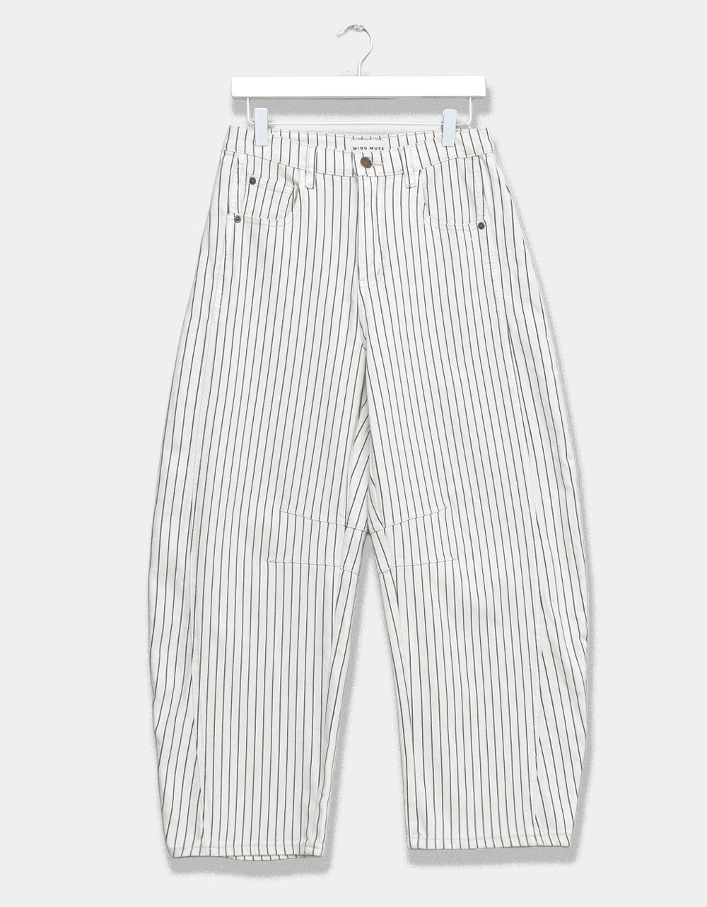 Ivory Pin Barrel Jeans