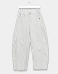 Ivory Pin Barrel Jeans