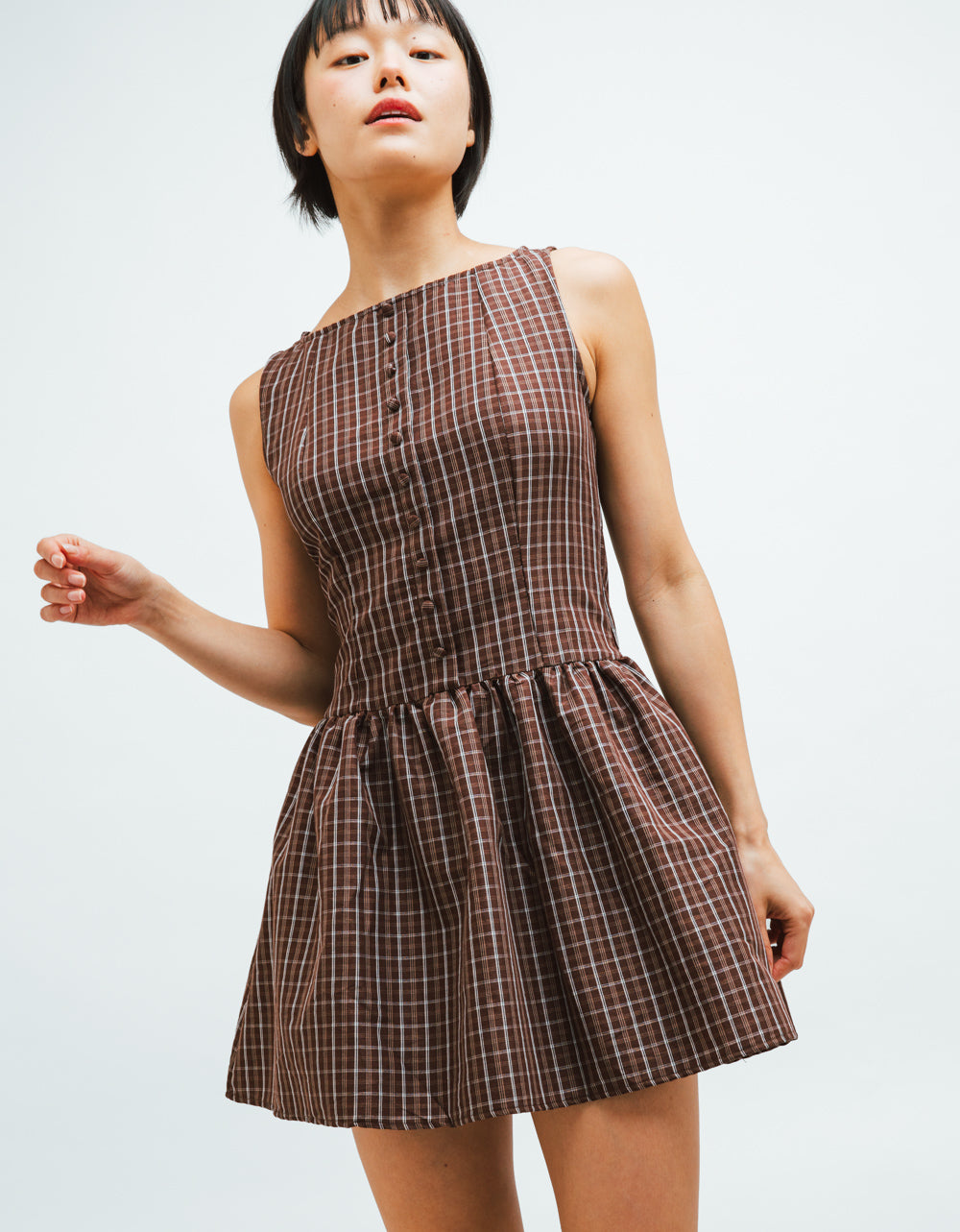 Jas Plaid Mini Dress