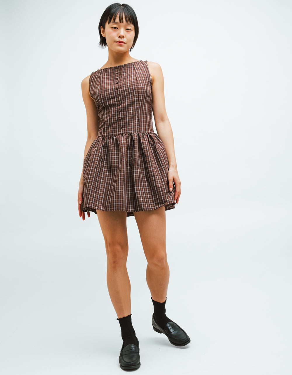 Jas Plaid Mini Dress