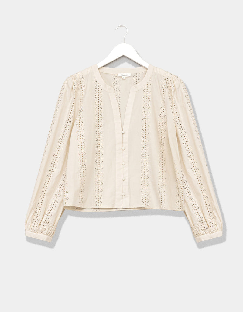 Louella Button Blouse