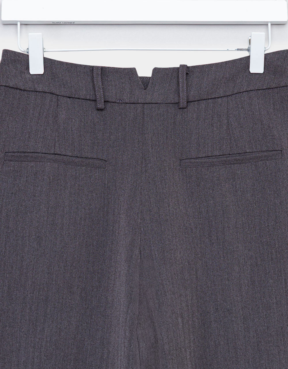 Low-Rise Charcoal Pant