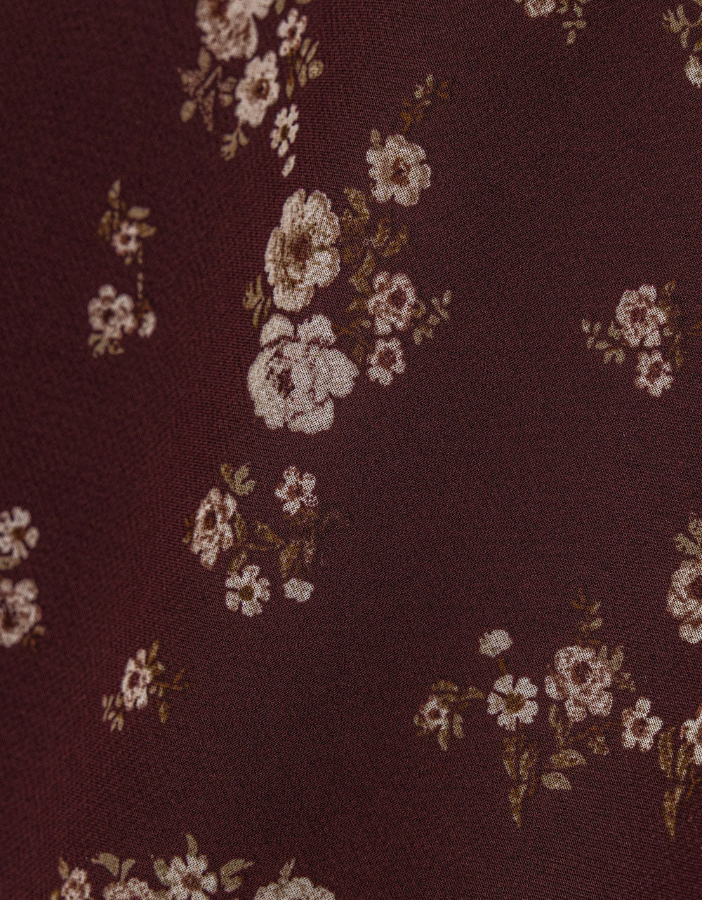 Mocha Floral Mini Skirt
