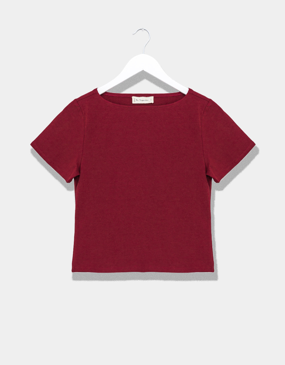 Mod Basic Tee in Wine