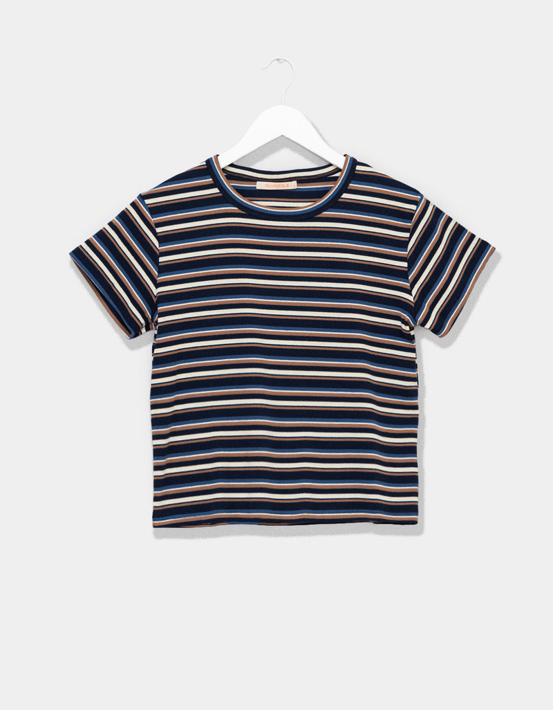 Navy Stripe Riley Tee