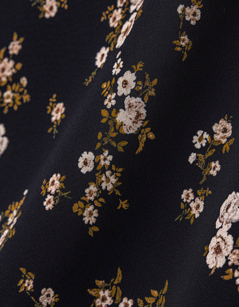 Noir Floral Mini Skirt