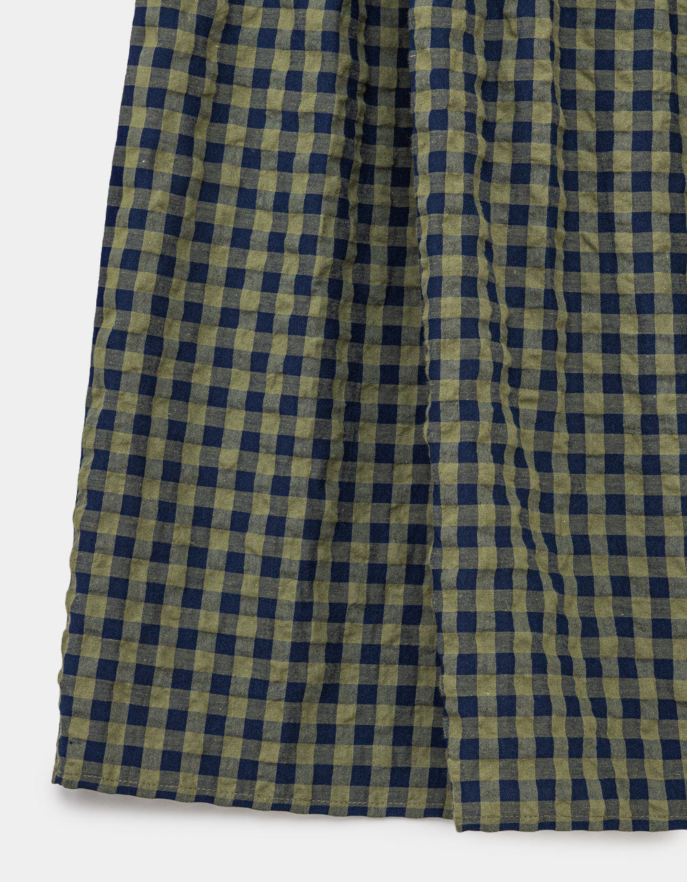 Olive Check Midi