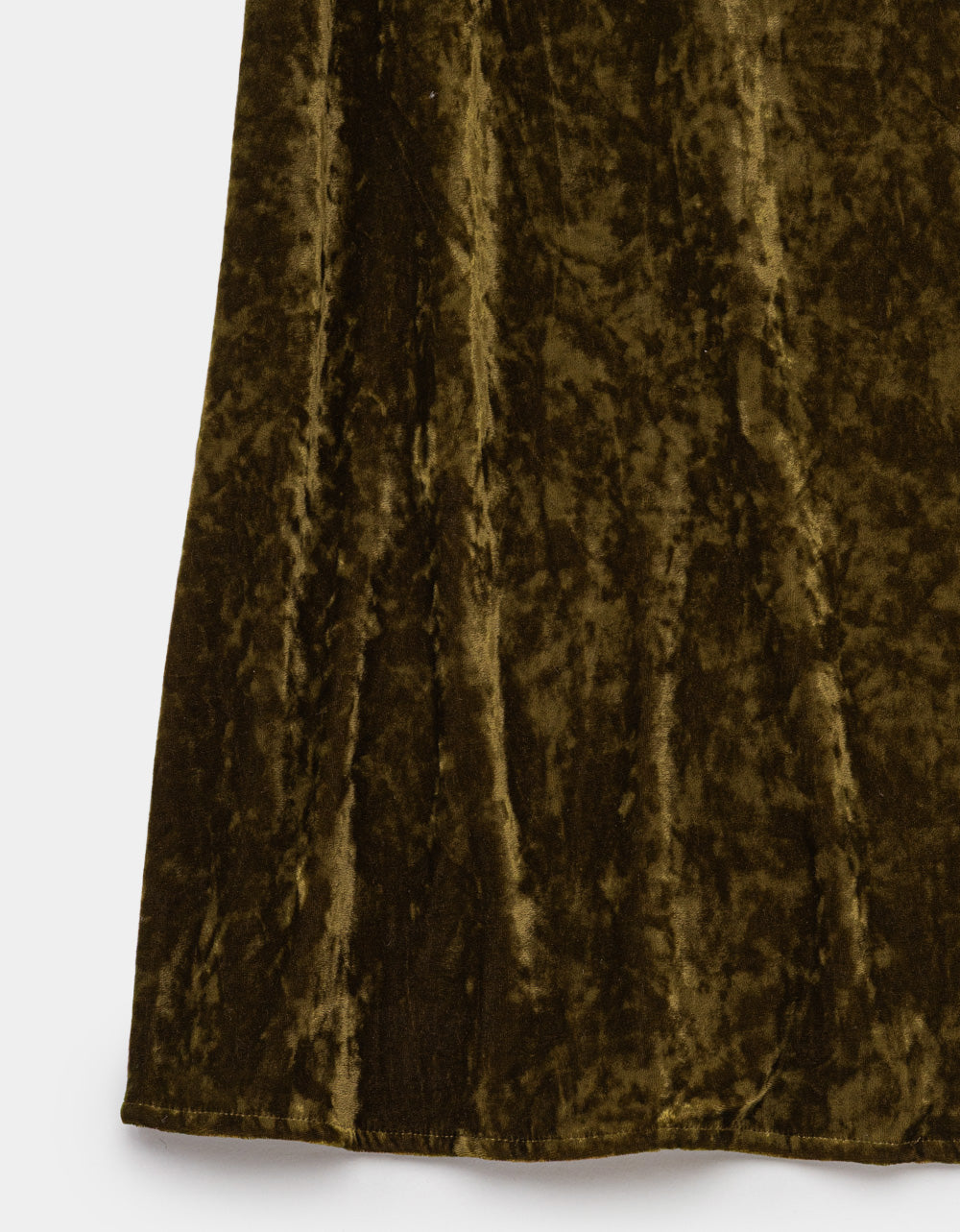 Olive Velvet Skirt